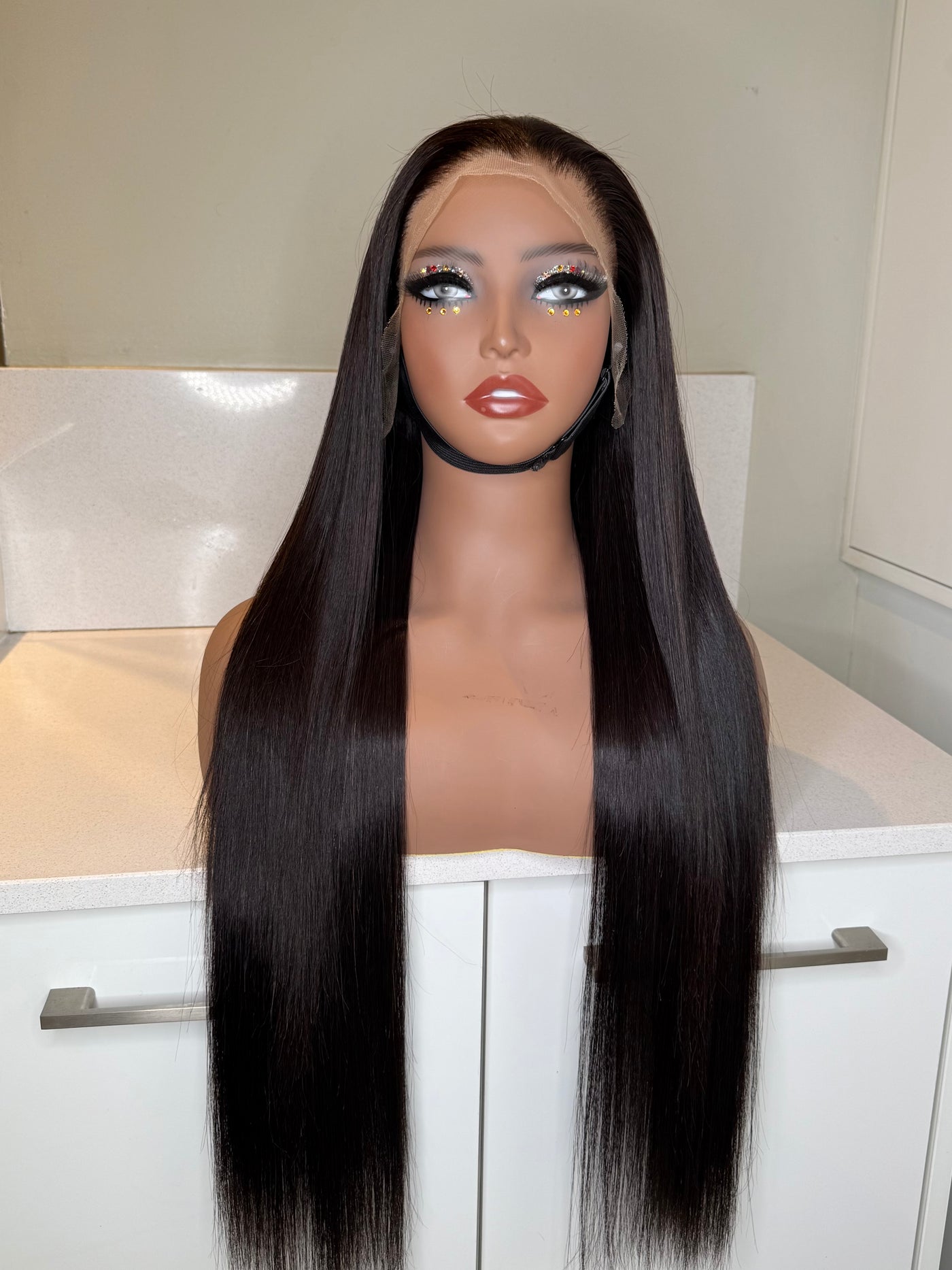 Bone Straight Bussdown DD Wigs - Swiss lace
