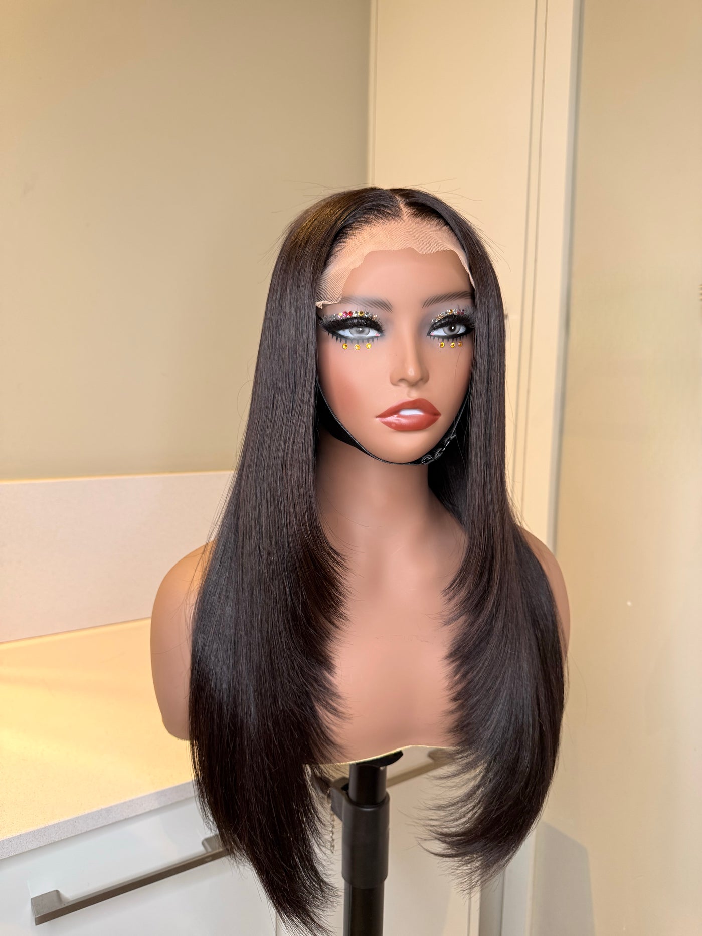 Bone Straight Bussdown DD Wigs - Swiss lace