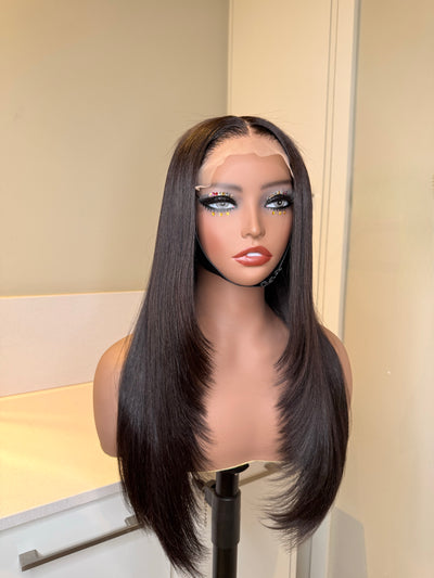 Bone Straight Bussdown DD Wigs - Swiss lace